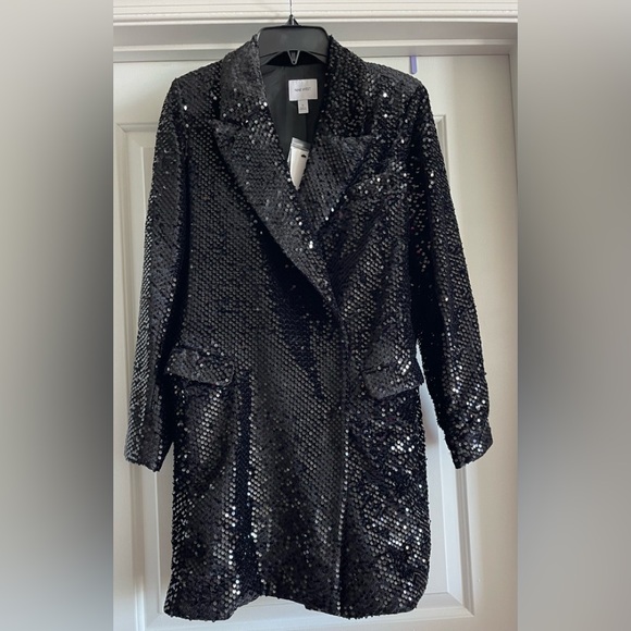 nine west sequin blazer dress Women's Nine West Sequin Blazer